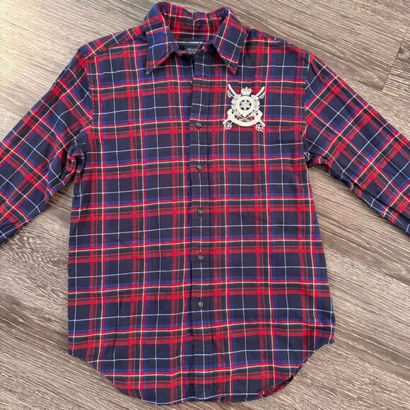 Ralph Lauren Sport Vintage Flannel Plaid Button Up - Picture 3 of 9